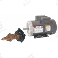 DAYTON Rotary Gear Pump: Direct Drive, 1 1/2 hp Horsepower, 115/230V AC, Bronze Body, PPS Gear, 56HC (MPN 41TK11). Key specifications — Brand: DAYTON; Gear Material: PPS; Ports: 1/2" FNPT.