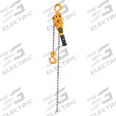 HARRINGTON Lever Chain Hoist: Hook Mounted - No Trolley, 1,600 lb Lifting Capacity, 5 ft Lift Lg (MPN LB008-5). Key specifications — Body Material: Steel; Brand: HARRINGTON; Operating Position: Vertical; Overload Protection Included: No.