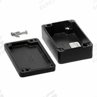 HAMMOND Enclosure: Die-Cast Aluminum, 3 in x 2 in x 1 in, NEMA 12/13/4/4X/6/6P, Screw On (MPN 1590Z062BK). Key specifications — Brand: HAMMOND; Closure Method: Screws; Knockouts: Not Included.