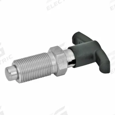 JW WINCO Indexing Plungers with T-Handle: Locking, 18-8 SS Body & Plunger, M12x1.5 - Locking T-Handle Indexing Plungers