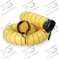 AIR SYSTEMS INTERNATIONAL Ventilation Kit: 8 in Dia, 6 ft Lg, For Use With Confined Spaces, Yellow (MPN SVH-6). Key specifications — Material: Vinyl Polyester; Standards: UL-94; Color: Yellow; For Use With: Confined Spaces; Conductive Material Construction: No; Brand: AIR SYSTEMS INTERNATIONAL.