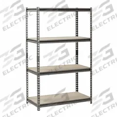 SANDUSKY Bulk Storage Rack: Medium-Duty, 36 in x 18 in, 60 in Overall Ht, 4 Shelves, Particleboard (MPN UR361860PB4P-SV). Key specifications — Brand: SANDUSKY.