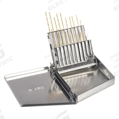 CHICAGO-LATROBE Jobber Length Drill Bit Set: 20 Pc, #80 to #61, 118° Point - General Purpose High-Speed Steel Jobber-Length Drill Bit Sets