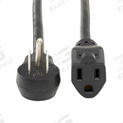 EATON TRIPP LITE Power Cord: 6 ft Lg, 3/14, 5-15P Plug, 5-15R Receptacle, SJT, PVC - Electronic Equipment Power Cords