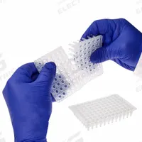 MTC BIO PCR Well Plate: Non-Sterile, 96 Wells, 0.2 mL, 7 mm Dia, RNase/DNase Free, Round (MPN P9602-N-T). Key specifications — Brand: MTC BIO; Body Color: Colorless; RNase/DNase Free: Yes; Well Shape: Round; Material: Polypropylene.