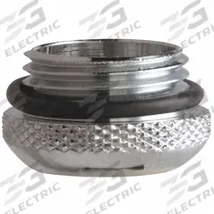 CHICAGO FAUCETS Flow Restrictor: 8 gpm Flow Rate, Laminar Flow Outlet, Brass, Chrome Finish, Male (MPN E1MJKABRCF). Key specifications — Material: Brass; Product Type: Flow Restrictor; Connection Size: 3/8"-18; Brand: CHICAGO FAUCETS.