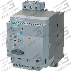 SIEMENS IEC Magnetic Motor Starter: Reversing, 3 Poles, Electronic Protection, 0.4 A, 110-240V AC/DC (MPN 3RA6250-1AP32). Key specifications — Brand: SIEMENS; Pilot Lights Included: None; Auxiliary Contacts Included: 2NO.