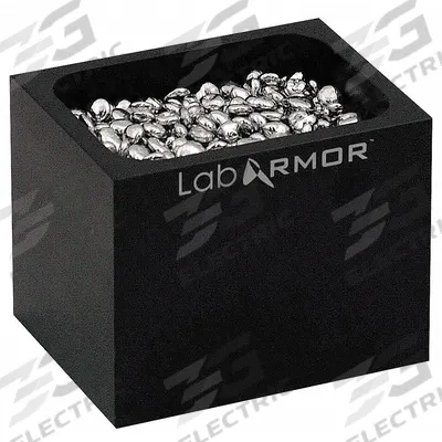 LAB ARMOR Single Black Bead Block: Aluminum, 3 in Overall Wd, 3 3/4 in Overall Lg - Dry Bath Blocks