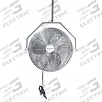 CANARM Mounted Fan: 24 in Blade Dia, 120V AC, 1/4 hp Motor HP, Ceiling Mount, Non-Oscillating (MPN HAF24-ZO). Key specifications — Brand: CANARM; Voltage: 120V AC; Number of Speeds: Variable; Fan Mounting Location: Ceiling; Oscillation: Non-Oscillating.