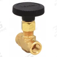 PARKER Needle Valve: Inline Valve Body, Brass, Integral Bonnet, 1/4 in Pipe Size, FNPT x FNPT, NPT (MPN 4F-V6LN-B). Key specifications — For Media: Oil; Standards: ISA S75.02; Brand: PARKER; Valve Series: V; Stem Type: Regulating; Connection Gender - Side 2: Female; Connection Gender - Side 1: Female; Connection Type - Side 1: NPT.
