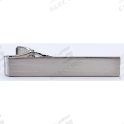 HEROS PRIDE Tie Bar: 5/16 in x 2 in, Nickel - Tie Clips, Collar Pins & Shirt Keepers