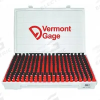 VERMONT GAGE Pin Gauges: Go (Plus), 16.51 mm to 18.99 mm, 0.01 mm Dia Increment, ZZ Tolerance Class (MPN 902300600). Key specifications — attr1182482: ZZ; attr1182483: +/-0.0050 mm; attr1182499: VERMONT GAGE.