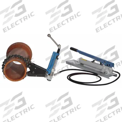 WHEELER-REX Hydraulic Pipe Cutter: 8 in Max, 2 in Min, For Cast Iron/Concrete/Tile - Pipe Cutters