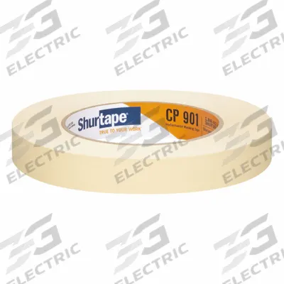 APPROVED VENDOR Masking Tape: CP 901, Tan, 11/16 in Roll Wd, 60 1/8 yd Overall Roll Lg - General Purpose Masking Tape