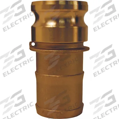 DIXON VALVE & COUPLING Cam and Groove Adapter: 1 1/4 in Coupling Size, 1 1/4 in Hose Fitting Size - Type E Forged Brass Cam & Groove Fittings