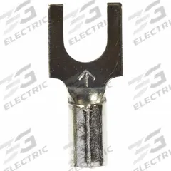 3M Fork Terminals: Bare, #8 Stud Size, 16 AWG – 14 AWG Wire Range, Block Fork, 600 V (MPN M14-8FBX). Key specifications — attr1307963: M14-8FBX; attr1307967: 3M.