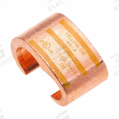 POLARIS Compression Connector: 1 AWG – 4/0 AWG Run Size, 8 AWG – 4/0 AWG Tap Size - C-Tap Compression Connectors