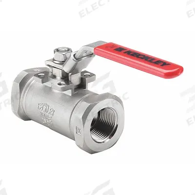 KECKLEY Manual Two-Way Ball Valve: 3/4 in, Carbon Steel, Straight, FNPT x FNPT - Carbon Steel Ball Valves
