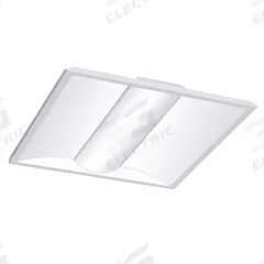 LUMINATION Recessed Troffer: 2 ft Lg, 2 ft Wd, 3,250 lm_3,750 lm_5,000 lm, 3500K/4000K/5000K, 38 W (MPN PCL22A1FSDFWHTE). Key specifications — attr1261884: 120 to 347V AC; attr1261878: LUMINATION; attr1261883: (3) Lamp T8; attr1261870: 3500K; attr1261880: Yes.