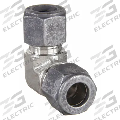 PARKER Compression Fitting Elbow: 1 in OD x 1 in OD size, 1 5/16-12 x 1-5/16-12 Thread Size - Flareless Bite-Type Stainless Steel Compression Fittings