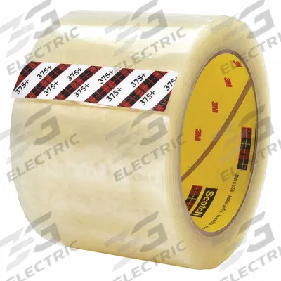 SCOTCH Carton Sealing Tape: 3.1 mil Tape Thick, 2 in x 55 yd, 375+ - Heavy-Duty Hot Melt Tape