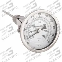 APPROVED VENDOR Dial Thermometer: 50°F to 550°F /10°C to 290°C, 4 in Stem Lg, 3 in Dial Dia (MPN 1NGA6). Key specifications — Accuracy: ±1 % @ 151 to 450 °F; Brand: APPROVED VENDOR.