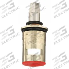 CHICAGO FAUCETS Cartridge: Use with Hot/Cold Water, Brass, Brass, 1 in Overall Lg, Ceramic Disc (MPN 1-100XKJKABNF). Key specifications — For Water Temperature: Hot/Cold; Compatible Brand: Chicago Faucets; Product Type: Cartridge; Includes: (1) Cartridge; Material: Brass.