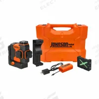 JOHNSON LEVEL Plane Laser: 3 Lines and 0 Dots, Green Beam, 3 Planes, ±1/8 in @ 35 ft Accuracy (MPN JLN300-GN3360). Key specifications — attr935979: Li-Ion; attr934757: JOHNSON LEVEL; attr936112: ±1/8 in @ 35 ft; attr936114: Pendulum Self-Leveling; attr935981: USB-C Charger.
