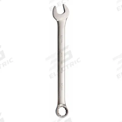 WESTWARD Combination Wrench: Alloy Steel, Satin, 50 mm Head Size, 25 3/4 in Overall Lg - Metric 12-Point Combination Wrenches