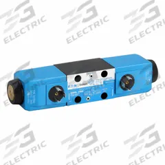 VICKERS Hydraulic Directional Valve: 16 gpm Max Flow Rate, D03 NFPA Size, Three Positions, Tank (MPN 565465). Key specifications — attr1018253: VICKERS; attr1018274: D03; attr1018283: Tank; attr1018249: 565465; attr1018300: Electrical; attr1018289: DG4V.