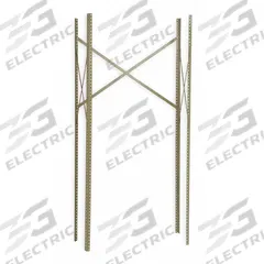 EDSAL Shelving Post Kit: 75 in Overall Ht, Steel, 14 ga, Tan (MPN CPK75TN). Key specifications — Brand: EDSAL; Color: Tan; Includes: Back Cross Brace.