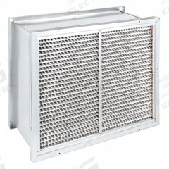 GRAINGER Cartridge Air Filter: 20 in x 24 in x 12 in, Steel, Double Header, MERV 13 (MPN 2GGT1). Key specifications — Brand: GRAINGER; Media Material: Microfiber; Air Filter Header Type: Double Header; Frame or Header Material: Steel.