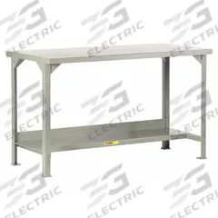 LITTLE GIANT Workbench: Fixed Ht, Steel, 60 in x 36 in, 4,500 lb Overall Load Capacity, Gray (MPN WST2-3660-36). Key specifications — Brand: LITTLE GIANT.