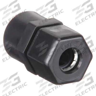 PARKER Compression Fitting Adapter: 1/4 in OD x 1/4 in Pipe Size, Compression x FNPTF - Polypropylene Compression Tube Fittings