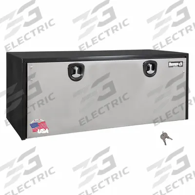 BUYERS PRODUCTS Underbody: Underbody Truck Box, Single Drop-Down Door Door, 24 in Overall Dp - Single Drop-Down Door Boxes