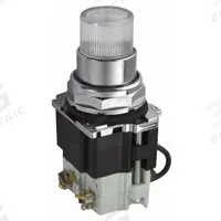 EATON Pilot Light: 30 mm Panel Mounting Size, Clear, Incandescent, 120 V AC Max Volt Rating (Supply) (MPN 10250T74NC). Key specifications — Series: 10250T; Brand: EATON; Includes Push-To-Test: Push-To-Test Included.