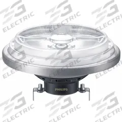 PHILIPS Compact LED Bulb: LED, AR111, 20 W Watt, 100 W Incandescent Watt Equivalency, 3000K, Clear (MPN 20AR111/LED/930/F25 DIM 12V 6/1FB). Key specifications — Bulb Finish: Clear; Color Temperature: 3000K; Shatter-Resistant: Yes; Brand: PHILIPS; Voltage: 12V AC; Bulb Shape: AR111.