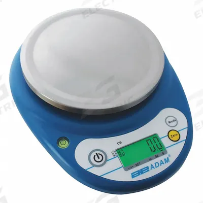 ADAM EQUIPMENT Compact Bench Scale: 500 g Capacity, 0.1 g Readability, g/lb/oz - Precision Lab Balances