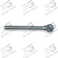 WIDIA Carbide Bur: Ball, SD-3, Double Cut, 3/8" Head, 1/4" Shank (MPN M41334). Key specifications — Trade Number: SD-3; Brand: WIDIA METAL REMOVAL.