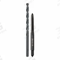 MILWAUKEE Plug Tap and Drill Bit: 2 Pc, #10-24 Tap, #25 Drill (MPN 49-57-5525). Key specifications — attr1300596: Straight Flute.