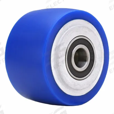 HAMILTON Caster Wheel: 3 1/2 in Wheel Dia., 2 in Wheel Wd, Polyurethane, 550 lb Load Rating - Easy-Roll Polyurethane Tread on Steel Core Wheels
