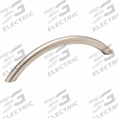 JW WINCO Pull Handle: Threaded Holes, Stainless Steel, Silver, 0.39 in - Load-Rated Arched Pull Handles