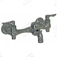 AMERICAN STANDARD Straight Service Sink Faucet: Wall, Centerset, Cast Brass, Chrome, Straight (MPN 8350243.002). Key specifications — Color/Finish: Chrome; Includes: Bucket Hook.