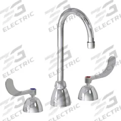 CHICAGO FAUCETS Gooseneck Kitchen/Bathroom Faucet: 786, Cast Brass, Widespread, Deck, 2 Handles (MPN 786-HGN2AE3XKAB). Key specifications — Series: 786; Brand: CHICAGO FAUCETS.