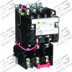 SQUARE D Magnetic Motor Starter: Non-Reversing, 3 Poles, NEMA Size 00, 9 A, 120V AC Coil (MPN 8536SAO12V02S). Key specifications — Brand: SQUARE D; Coil Voltage: 110/120V AC; Phase: Three; Operator: None; Terminal Connection Type: Screw Clamp Terminals; Includes Pilot Light: No; Operator Controls: None; Auxiliary Contacts Included: No Auxiliary Contacts Included.