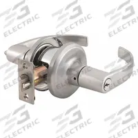 DORMAKABA Door Lockset: Office Lever Locksets, Nickel, ADA Compliant (MPN QTL250M619SA118FSCKA). Key specifications — attr1024149: Not Ligature-Resistant; attr1011488: DORMAKABA; attr1024446: F82; attr1011524: No Message; attr1011506: QTL Summit; attr1011485: Yes; attr1059461: Satin Nickel-Plated, Clear Coated : Cast Zinc.