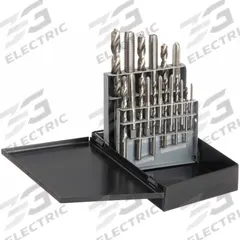 APPROVED VENDOR Drill Bit and Tap Set: 18 Pc, 5/16" to 27/64" Drills (MPN 5PXJ2). Key specifications — attr1300596: Straight Flute.