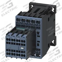 SIEMENS IEC Power Contactor: Non-Reversing, 3 Poles, 3NO Contacts, 9 A, 24V DC Coil (MPN 3RT20162BB44). Key specifications — Brand: SIEMENS; Integrated Surge Suppression: No; Wire Termination Type: Spring Loaded.