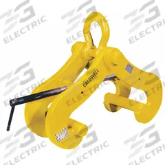 CALDWELL Beam Lifting Clamp: Beam Flange Clamp, Steel, 27 in Max Jaw Opening, 6 in Min Jaw Opening (MPN GC-20). Key specifications — Material: Steel; Beam Mount Location: Top; Brand: CALDWELL.