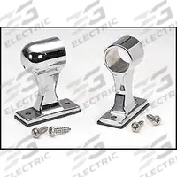 PHOENIX End Stanchion: Stainless Steel, Silver, Round, Mounting Hardware, 7/8 in Rail Dia (MPN 1288B1K). Key specifications — Component Type: End Stanchion; Color: Silver; Includes: Mounting Hardware; Material: Stainless Steel; Rail Shape: Round; Brand: PHOENIX.